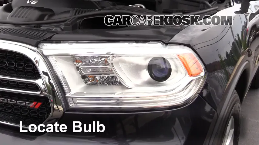 2014 Dodge Durango SXT 3.6L V6 FlexFuel Éclairage Feu clignotant avant (remplacer l'ampoule)
